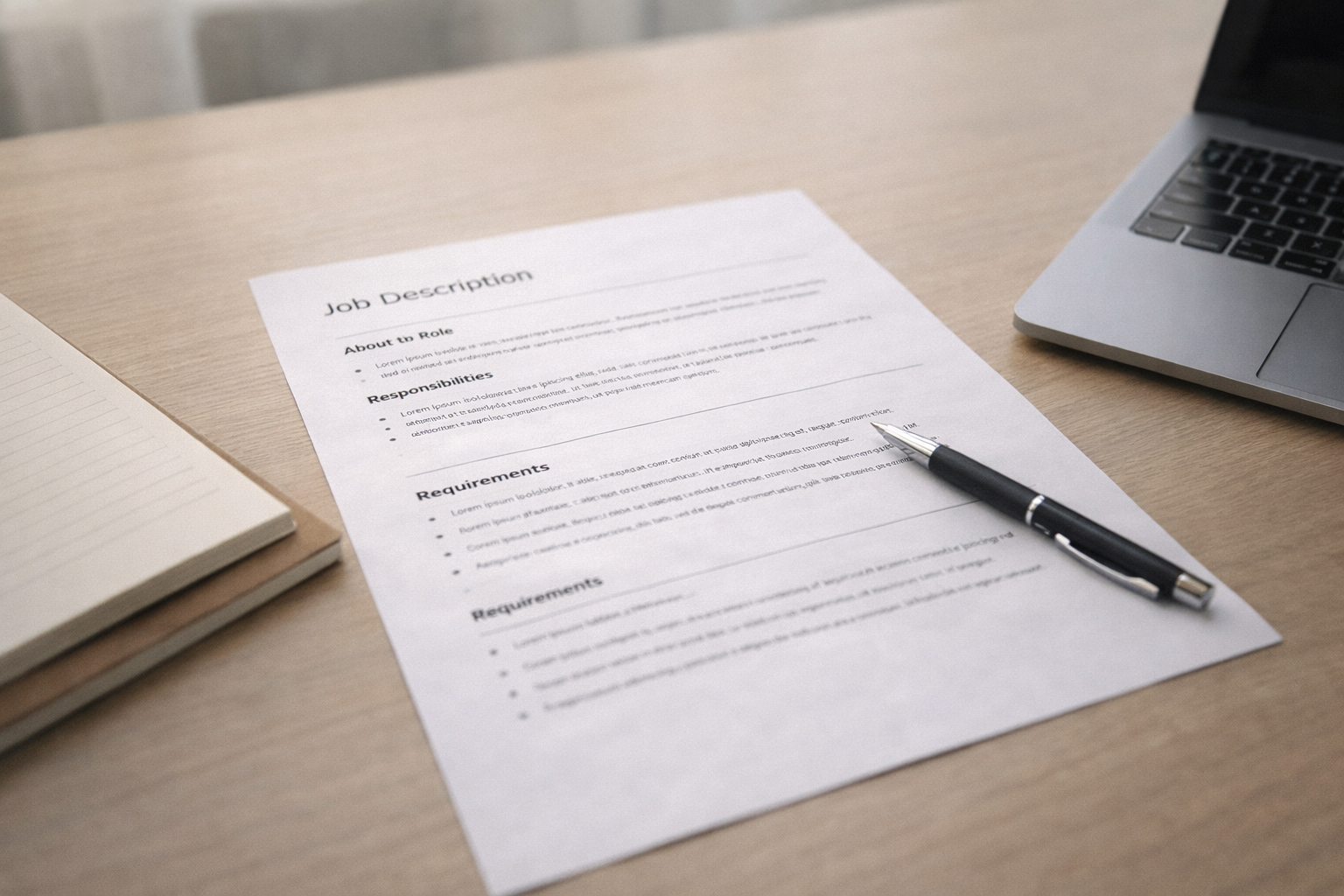 Clear, written role definitions