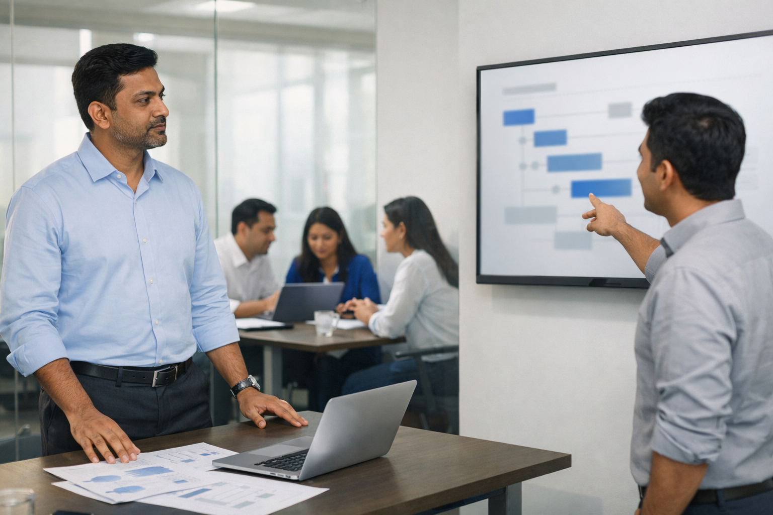 Gen Alpha consulting team collaborating in a meeting room